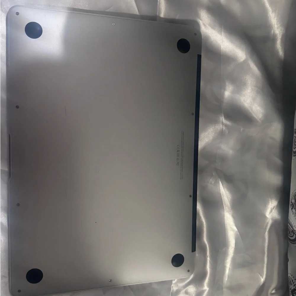 Apple Silver Laptop with Centered Apple Logo